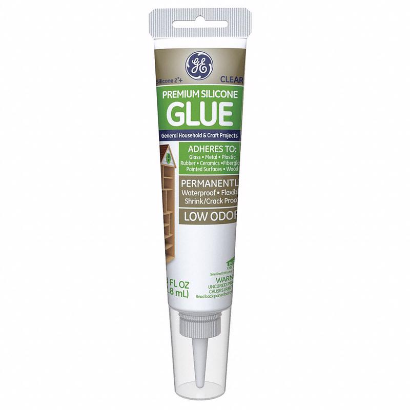 GE 2823396 Glue Silicone 2 Medium Strength Silicone Clear 2.8 oz Clear