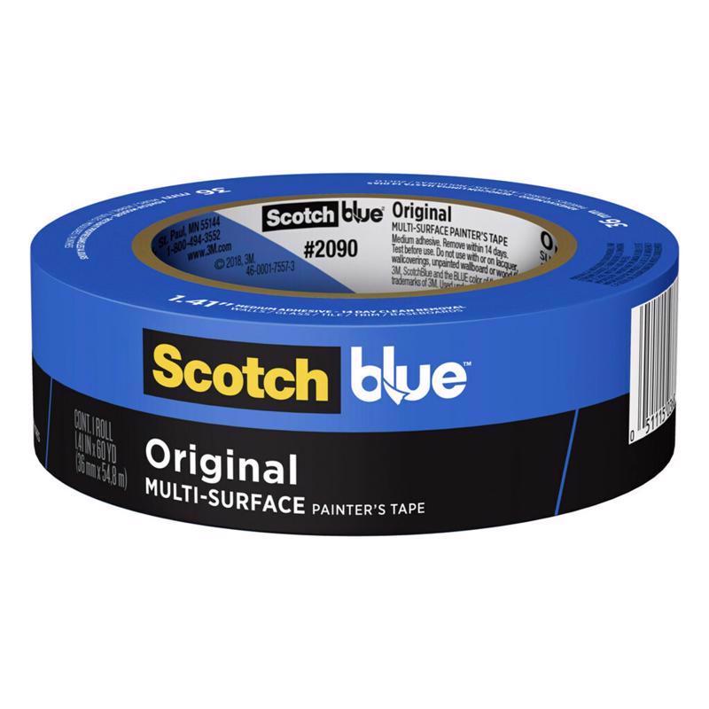 3M 2090-36E 1-1/2" ScotchBluePainters Tape Original Multi-Surface 2090-36NC
