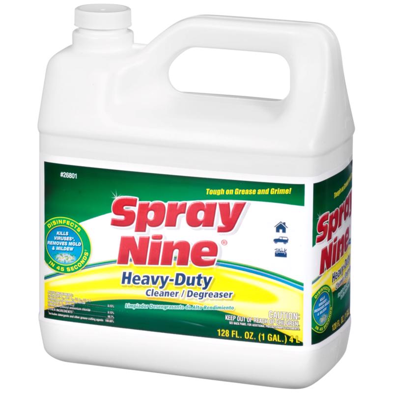 Spray Nine 26801 Heavy Duty Cleaner/Degreaser and Disinfectant - 1 Gallon, (Pack of 1)