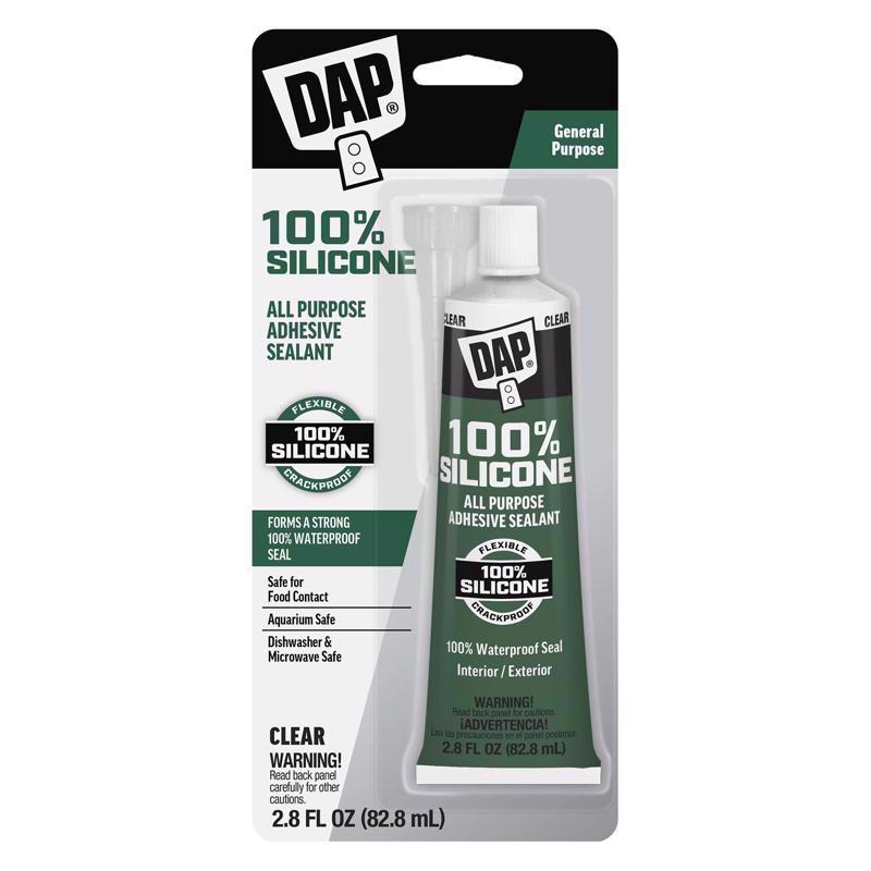DAP Aquarium Clear Silicone Rubber Sealant 2.8 oz.