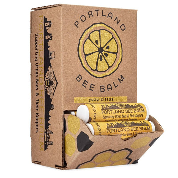 Portland Bee Balm All Natural Handmade Beeswax Based Lip Balm, Yuzu Citrus Bulk 1 Count 120