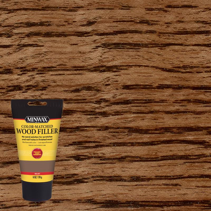 Minwax 448530000 Color-Matched Filler Wood Putty, Walnut