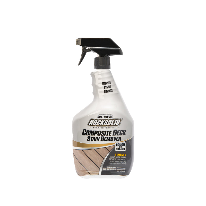 Rust-Oleum 350551 RockSolid Composite Deck Stain Remover, 32 Ounce