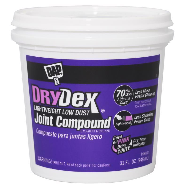 DAP 1014724 32 oz DryDex White All Purpose Lightweight Joint Compound44; Pack of 88