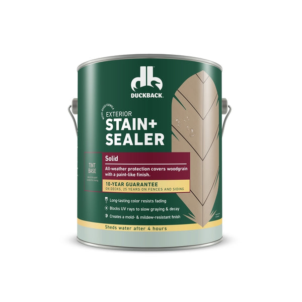 Duckback Solid Tintable White Tint Base Stain and Sealer 1 gal DBWB83000-16 (4-Pack)