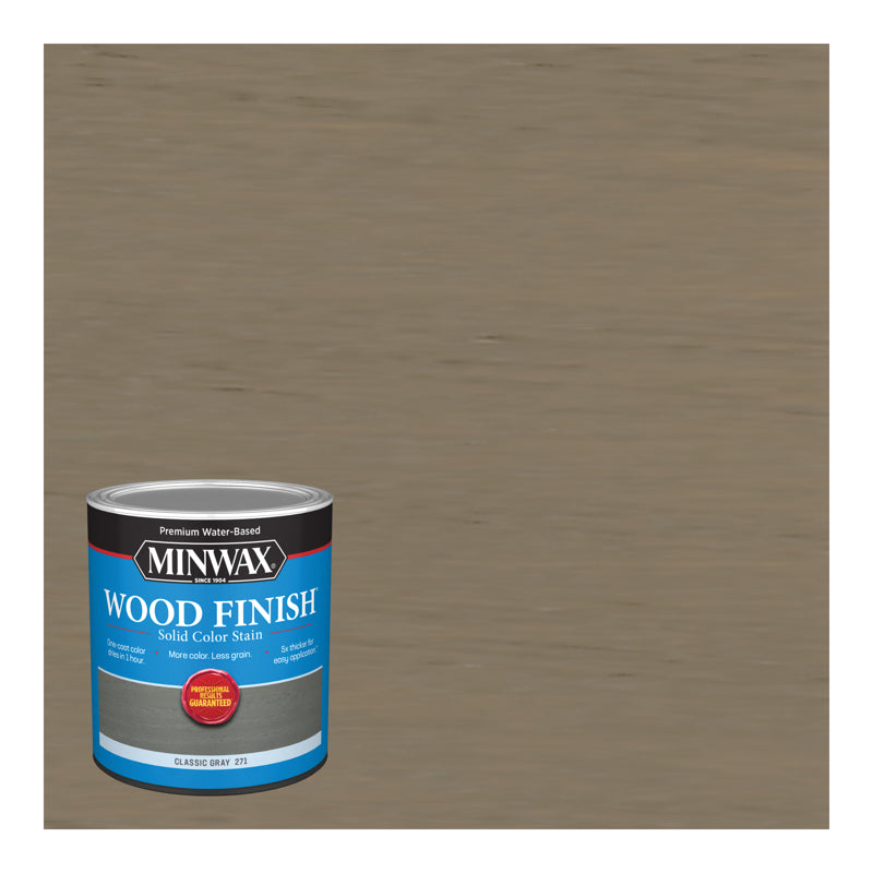 Minwax® Wood Finish® Water-Based Solid Color Stain, Classic Gray, 1 Quart
