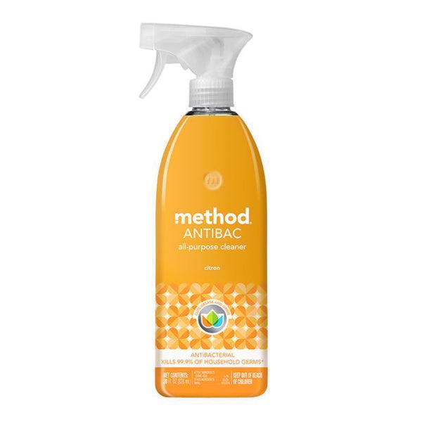 Method Antibacterial All-Purpose Cleaner Spray, Citron, Kills 99.9% of Household Germs, 28 Fl Oz 17432