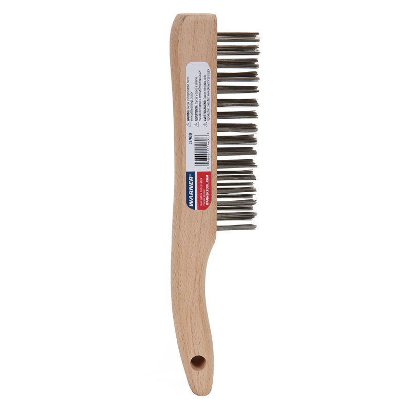 Warner Tool Products 1015359 4 x 10 in. Stainless Steel Wire Brush - Pack of 666