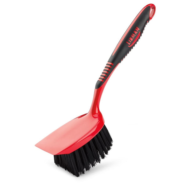 Libman 524 Short Handle (10") Utility Brush Red,PK6