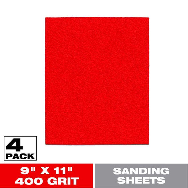 Freud Diablo 9x11 Sheet 4PK 400G Aluminum Oxide DCS911400S04G