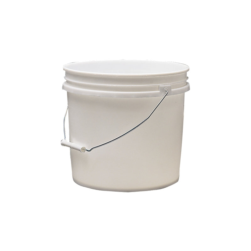 Leaktite Pail Plastic WHT 3.5GAL