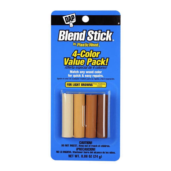 DAP Blend Sticks by Plastic Wood: 0.86 oz (Light Browns) 7079804101