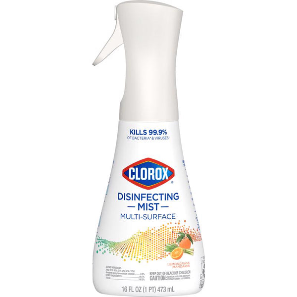 Clorox Disinfecting Mist, Lemongrass Mandarin, Disinfecting Spray, 16 Fluid Ounces 60151