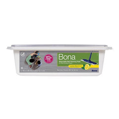 Bona Disposable Wet Cleaning Pads for Hard-Surface Floors, Lemon Mint Scent 12 Count (Pack of 1) AX0003623