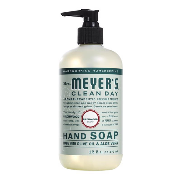 Mrs. Meyer's Hand Soap, Made with Essential Oils, Biodegradable Formula, Birchwood, 12.5 fl. oz 325234