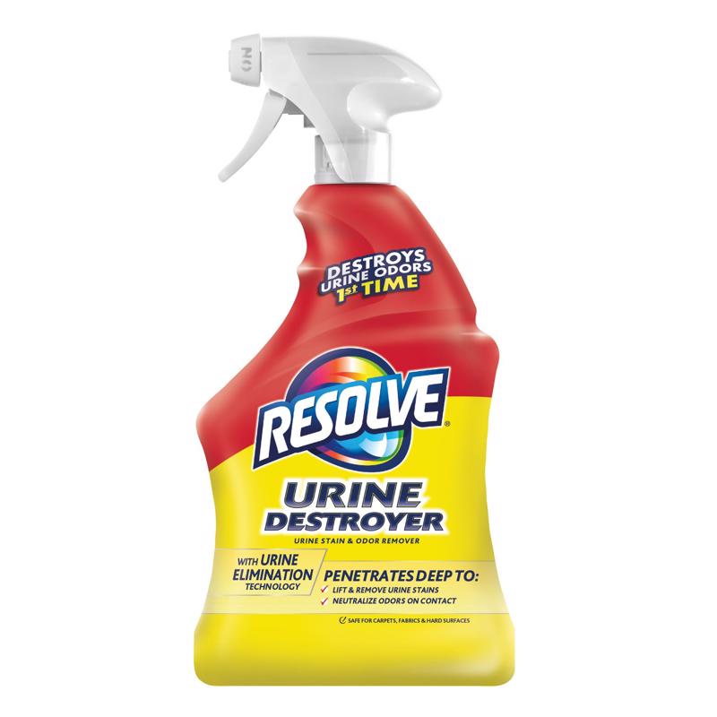 Resolve Urine Destroyer Spray – Pet Stain and Odor Remover, Carpet Cleaner Solution for Cat and Dog Urine, 32 Fl Oz