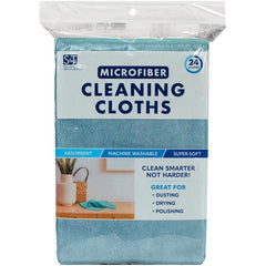S&T INC. Schroeder & Tremayne Microfiber Cleaning Cloth 12 in. W X 16 in. L 24 pk 240000