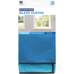 S&T INC. Schroeder & Tremayne Microfiber Cleaning Cloth 12 in. W X 16 in. L 2 pk 239500