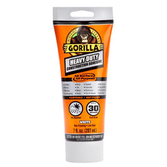 Gorilla Heavy Duty Construction Adhesive, 7 Ounce Squeeze Tube, White, (Pack of 1) 108724