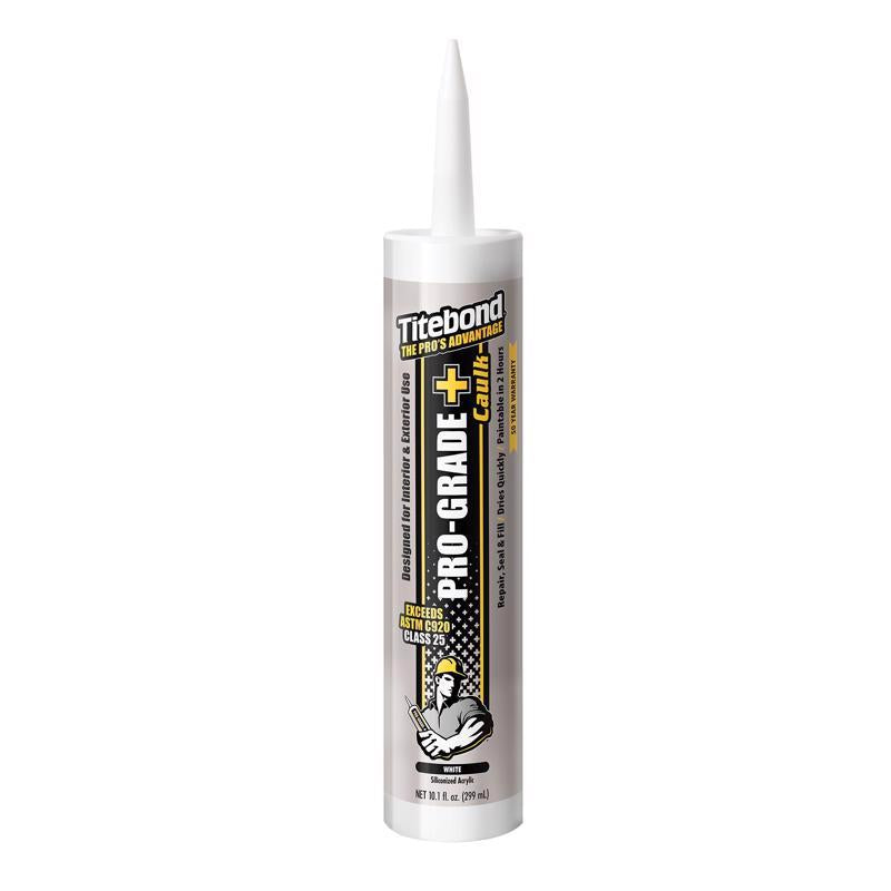 Titebond 10.1 Oz. Pro-Grade Plus Siliconized Acrylic Water-Based Caulk - White
