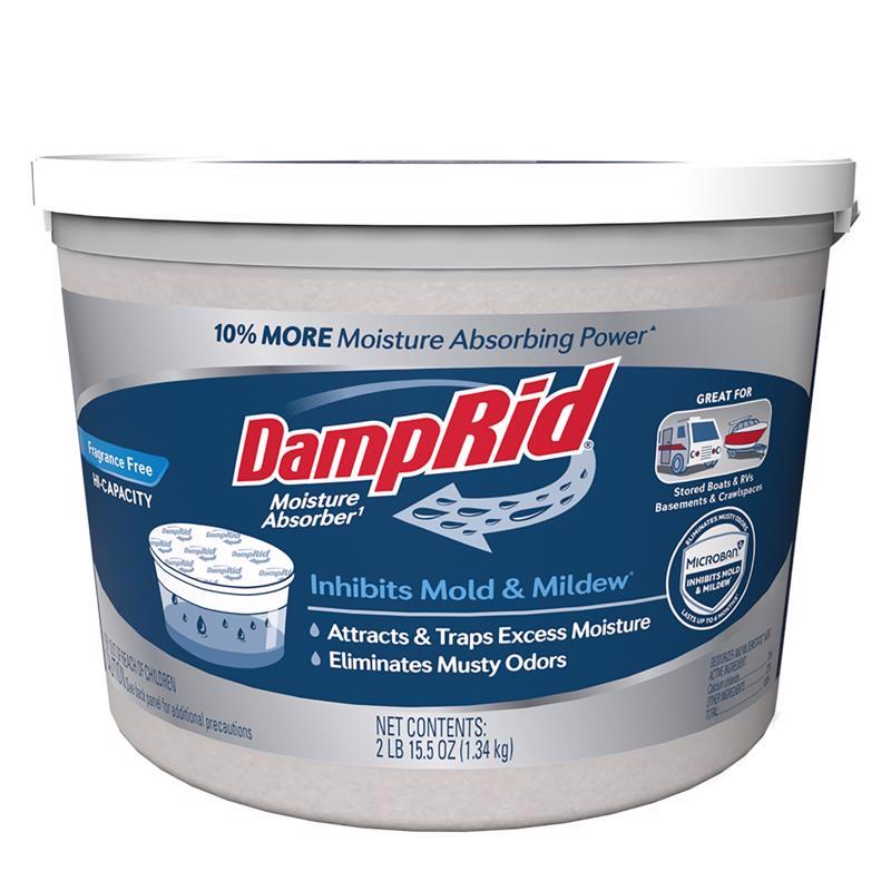 WM Barr Damp Rid Fg50t 2 Lb Frangrance Free Hi-Capacity Moisture Absorbers