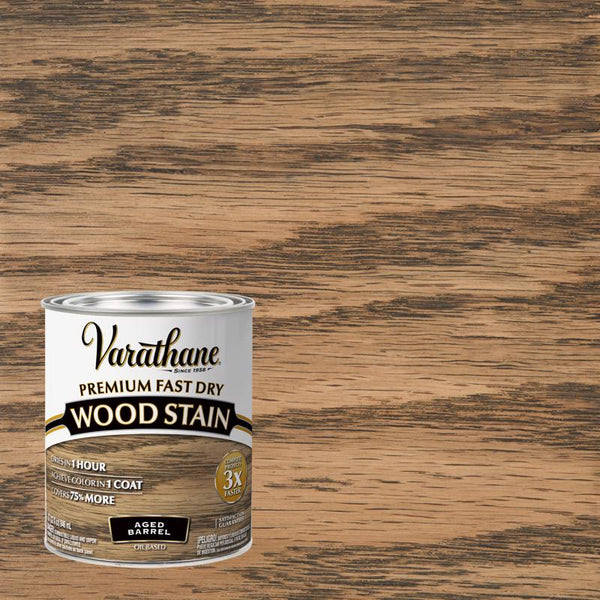 Rust-Oleum Varathane Premium Fast Dry Interior Oil-Base Aged Barrel Wood Stain - 1 qt. 357179