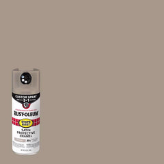 Rust-Oleum 376876 Stops Rust Custom Spray 5-in-1 Spray Paint, 12 oz, Satin Driftwood (Pack of 1)