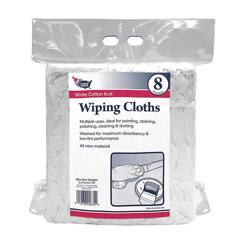 Paint USA 1027112 8 lbs Cotton Knit Wiping Cloth White