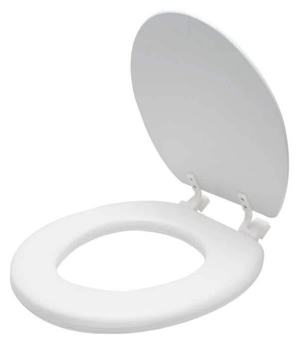 MINTCRAFT S001-WH ProSource Toilet Seat, for Use with Round Bowls, 17 in W