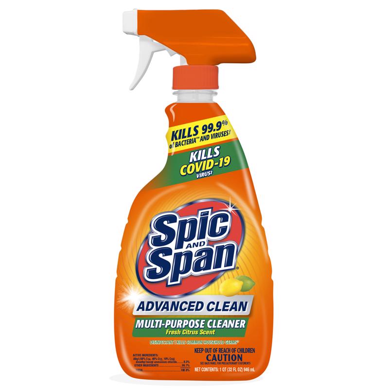 Spic & Span 1028635 Spic & Span Fresh Citrus Scent Multi-Purpose Cleaner Liquid Spray - 32 oz - Pack of 9