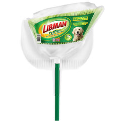 Libman 1680 Petplus broom & dustpan set, Green/White color