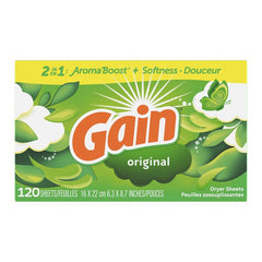 Procter & Gamble 255052 Gain Dryer Sheets, 120 Count 80735037