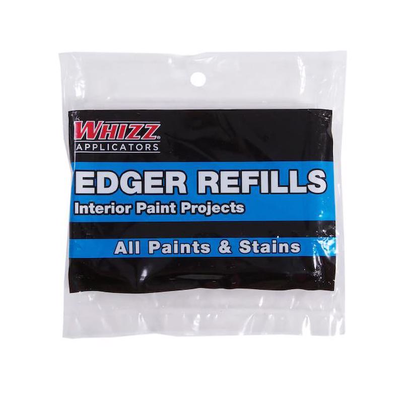 WHIZZ Applicators 90156 Edger Tool Refills, 2-Pack Paint Pads, White