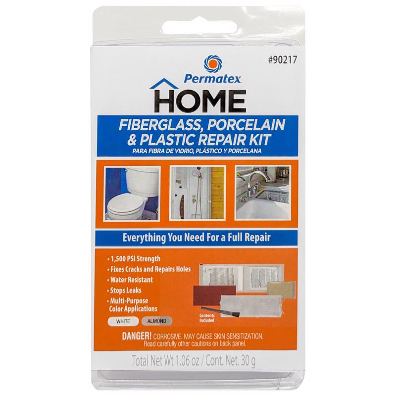Devcon 002-90217 Fiberglass, Porcelain and Plastic Repair Kit - White/Almond