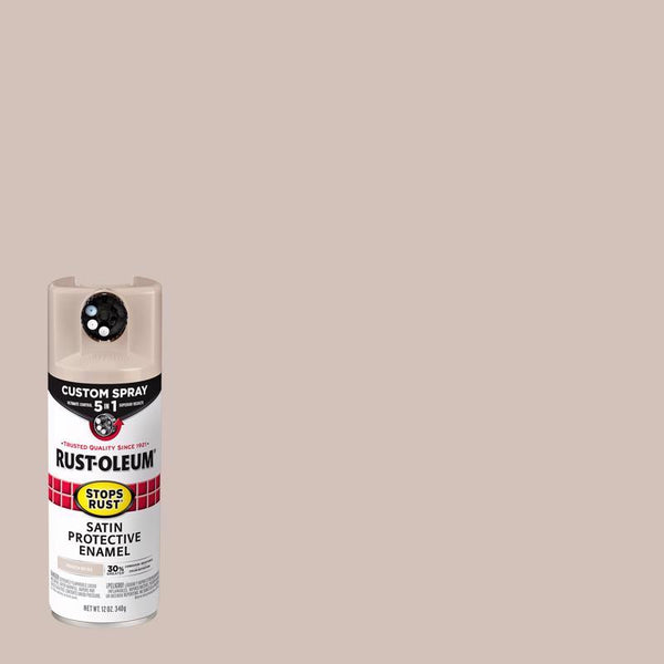 Rust-Oleum Stops Rust Custom 5-in-1 Spray Paint, Satin French Beige 376879