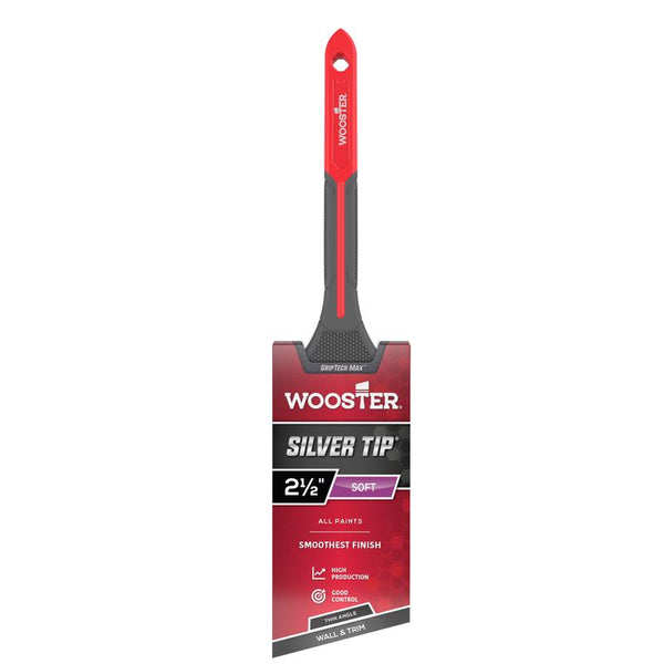 Wooster G5224-2 1/2 Silver Tip GripTech MAX Thin Angle Paintbrush 2 1/2"