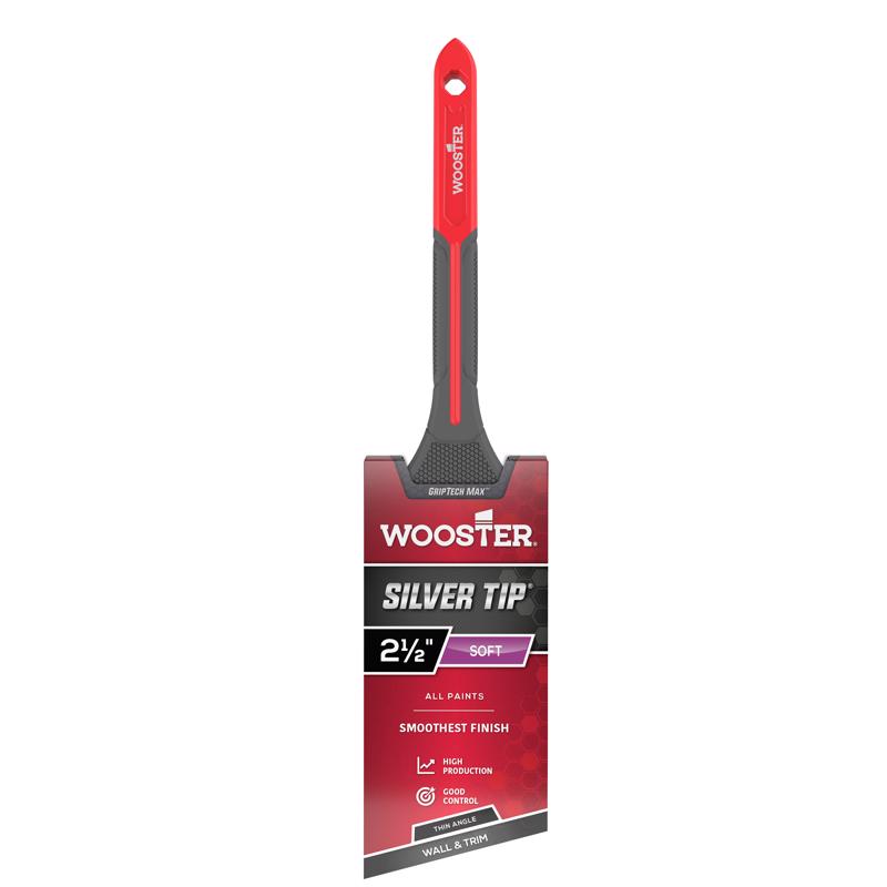 Wooster G5224-2 1/2 Silver Tip GripTech MAX Thin Angle Paintbrush 2 1/2"