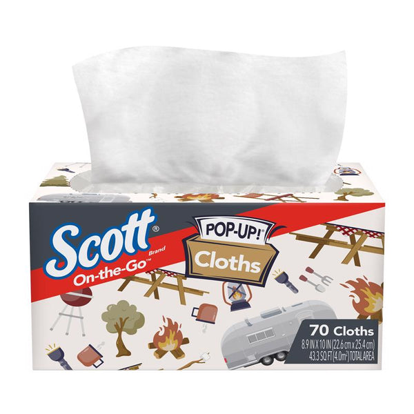 Scott 1035837 70 Count 9 x 10 in. On-the-Go Cleaning Cloth 55195