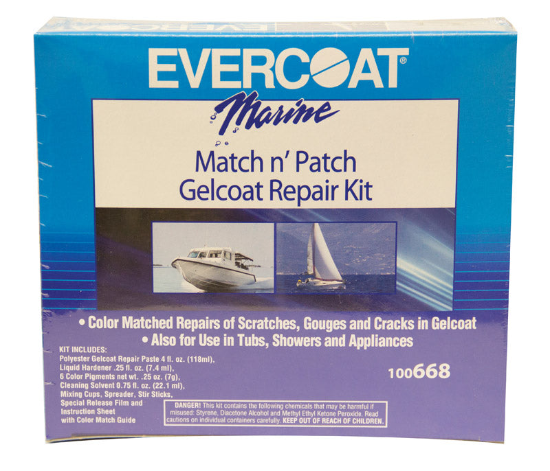 Evercoat Marine Match N'Patch Repair Kit - Repairs Nicks, Gouges & Scratches - 1 Count