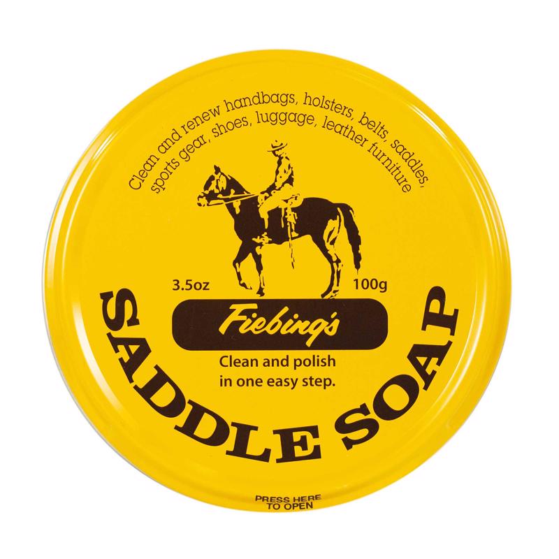 Fiebing's Yellow Saddle Soap for Leather (3.5 oz Tin) - Leather Cleaner & Conditioner to Soften, Protect & Restore Leathercraft - Leather Soap for Car Seat, Couch, Shoe, Purse, Boot, Bag, & Saddles