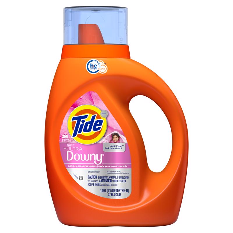 Tide, Liquid Laundry Detergent With Touch Of Downy April Fresh, 37 Fl Oz