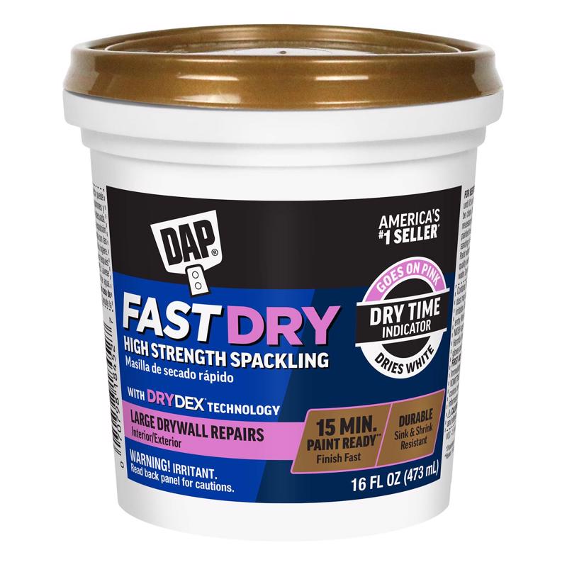 DAP Fast Dry High Strength Spackling with DryDex Technology, Pink/White, 16 oz (7079818450)
