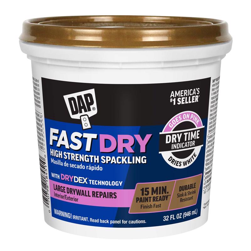 DAP Fast Dry High Strength Spackling with DryDex Technology, Pink/White, 32 oz (7079818451)