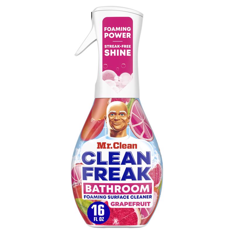 Mr. Clean, Freak Bathroom Foaming Surface Cleaner Grapefruit, 16 Fl Oz