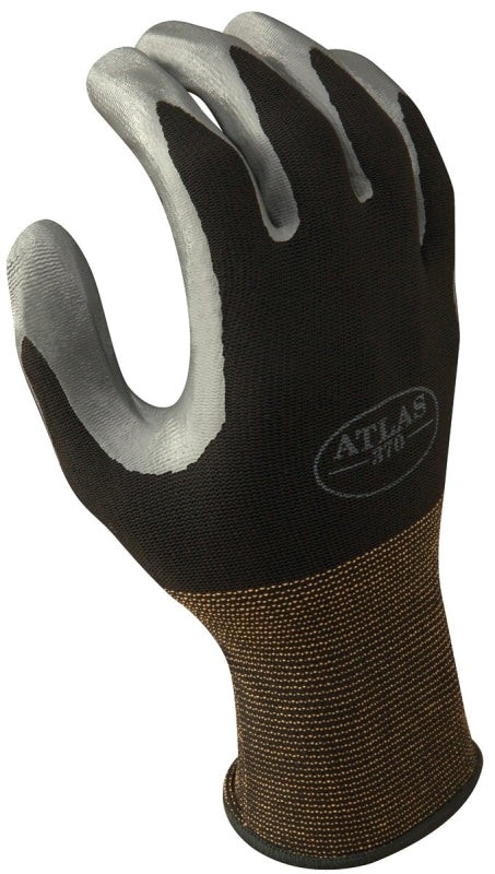 Showa Atlas Gloves Nitrile Small Black Carded 370BS-06.RT