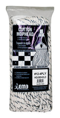 Lanier Mop Head Cut End Cotton 4 Ply # 12 Blue Bagged 102-4PLY-#12