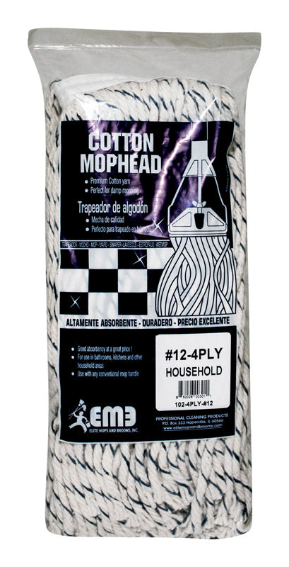 Lanier Mop Head Cut End Cotton 4 Ply # 12 Blue Bagged