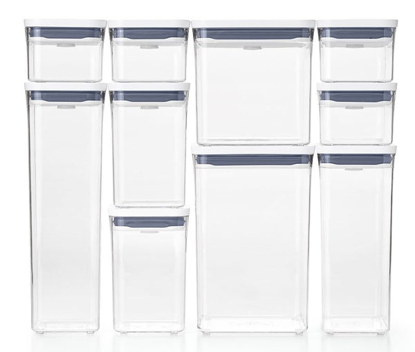 OXO Good Grips 10-Piece POP Container Set, White 11236000
