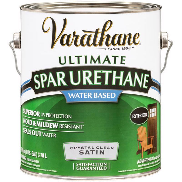 1 gal Rust-Oleum Brands 250231 Clear Varathane, Diamond Water-Based Spar Urethane, Satin
