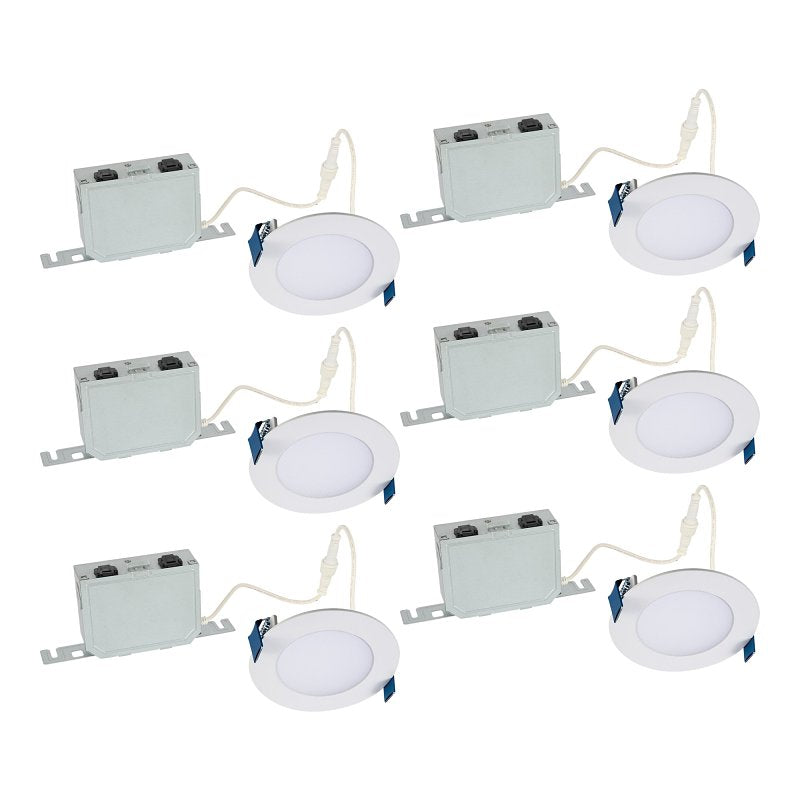 HALO HLB Canless LED Recessed Lighting 4 inch 5CCT Lumen Select 6PK